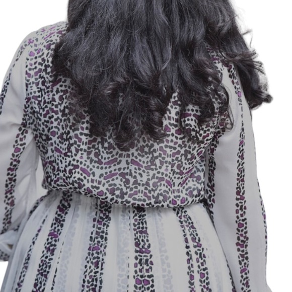 Girl With Curves x Lane Bryant Leopard Print Shirt Dress Size 24 - Picture 3 of 9